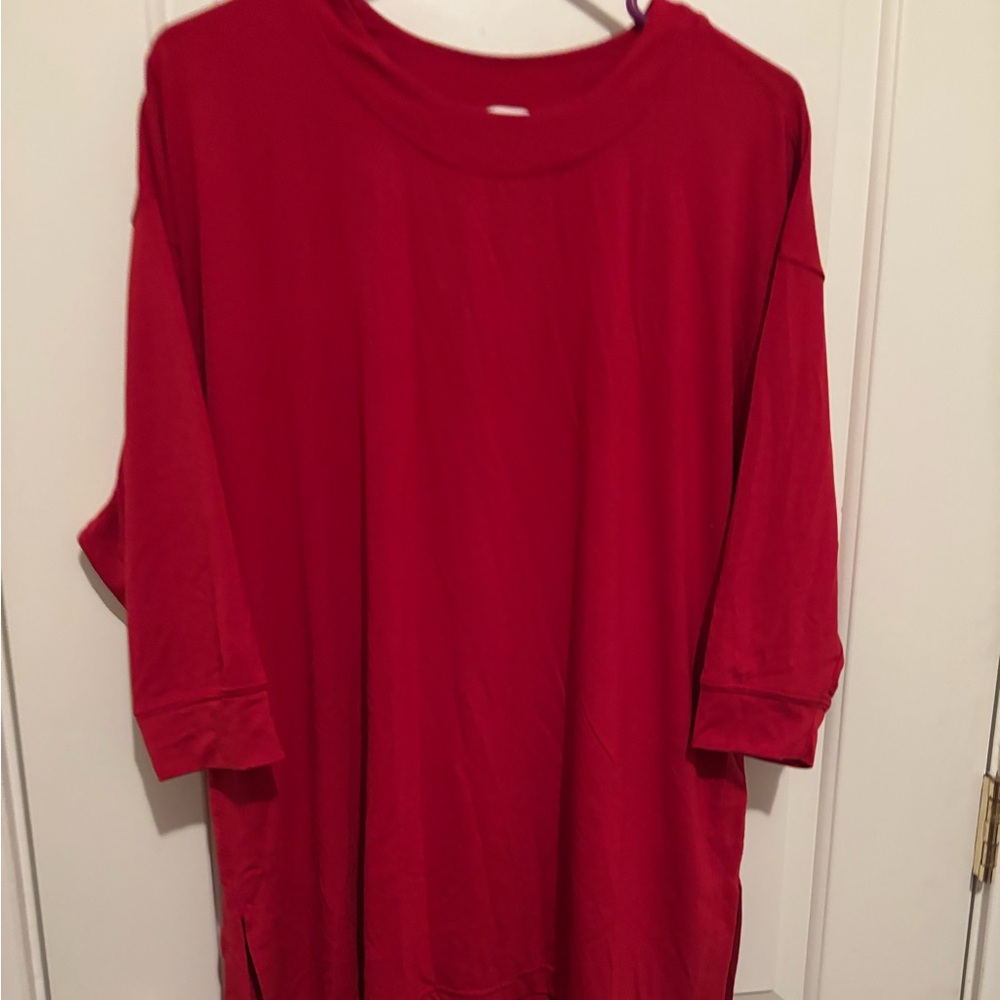 Athleta Red Tranquility top women’s size medium NWT